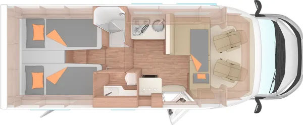 Nachtgrundriss Weinsberg CaraSuite 700 MEG