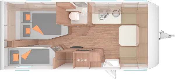 Tagesgrundriss Weinsberg CaraOne 550 UK