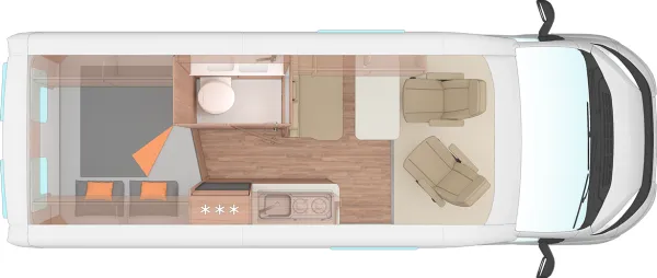 Tagesgrundriss Weinsberg CaraBus GREY 600 MQ EDITION [FIRE]