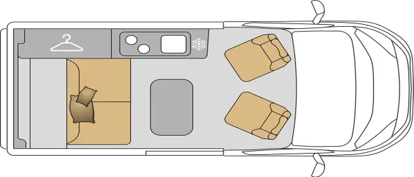 Tagesgrundriss Mooveo Campervan 2 Tagesgrundriss Mooveo Campervan 2