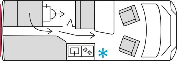 Tagesgrundriss Bürstner Habiton HMX 6.0