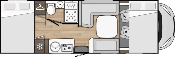 Tagesgrundriss Benimar Sport S344 UP