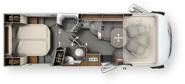 Tagesgrundriss Carthago chic c-line I 5.0 QB L