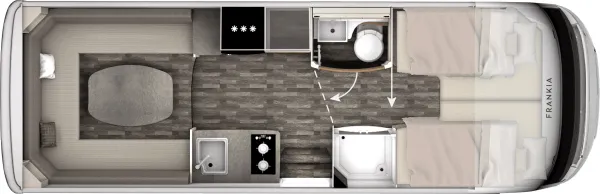 Tagesgrundriss Frankia F-Line I 740 PLUS