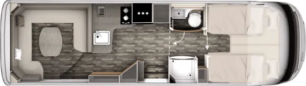 Tagesgrundriss Frankia Platin I 8400 PLUS