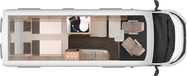 Tagesgrundriss Knaus BoxLife 630 ME Platinum Selection