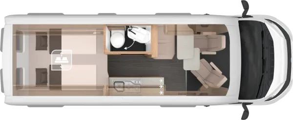 Tagesgrundriss Knaus BoxTime 630 MX