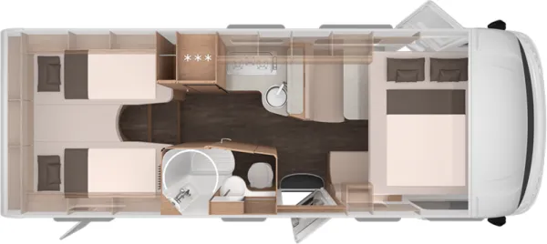 Nachtgrundriss Knaus L!VE I 700 MEG