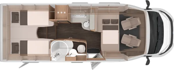 Nachtgrundriss Knaus L!VE TI 700 MEG Platinum Selection