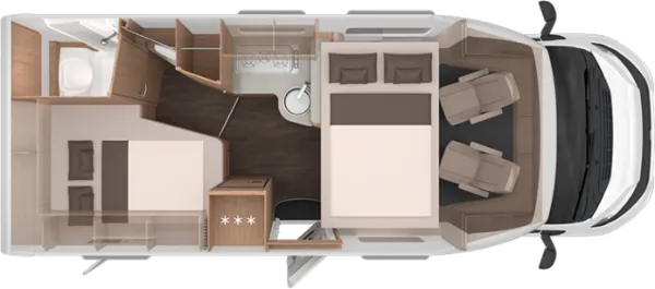 Nachtgrundriss Knaus L!VE WAVE 650 MF Platinum Selection