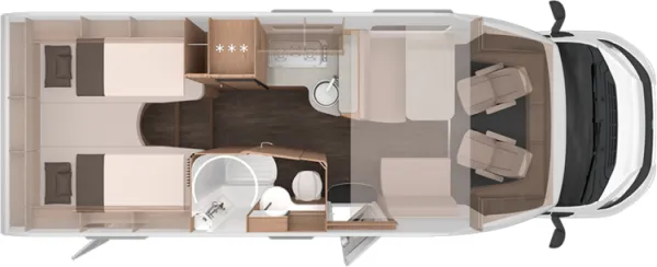 Tagesgrundriss Knaus L!VE WAVE 700 MEG Platinum Selection Tagesgrundriss Knaus L!VE WAVE 700 MEG Platinum Selection