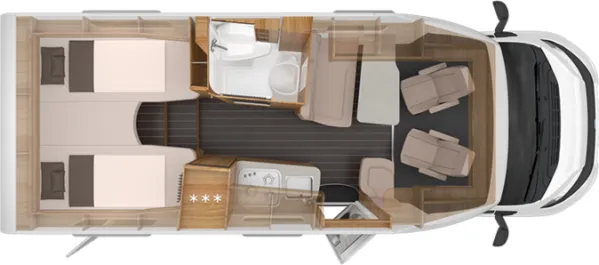 Tagesgrundriss Knaus Sky TI 650 MEG