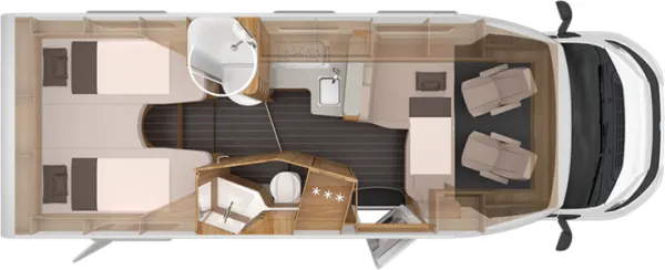 Nachtgrundriss Knaus Sky TI 700 MEG