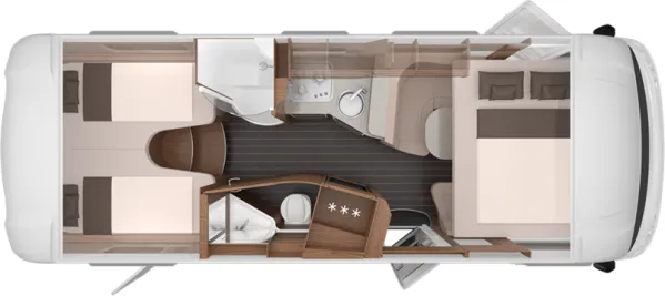 Nachtgrundriss Knaus Sun I 700 LEG