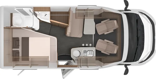 Tagesgrundriss Knaus Van TI 550 MF VANSATION
