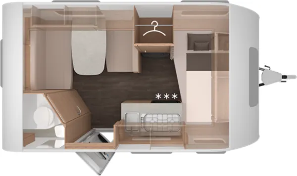 Tagesgrundriss Knaus Sport 400 QD