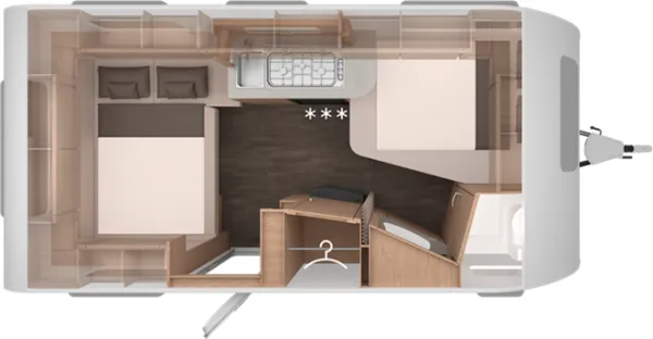 Nachtgrundriss Knaus Sport 450 FU