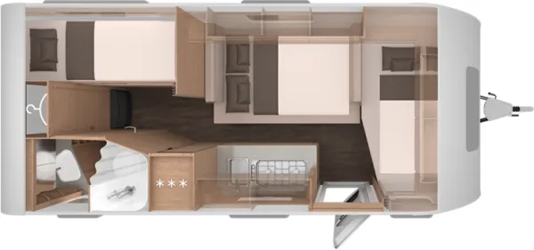 Nachtgrundriss Knaus Sport 500 KD