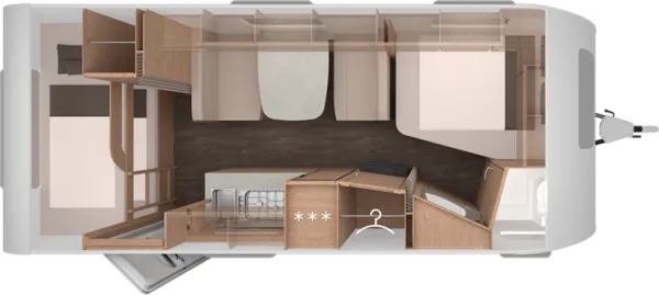 Tagesgrundriss Knaus Sport 540 FDK