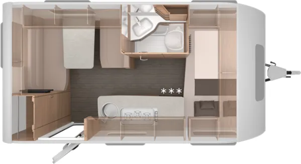 Tagesgrundriss Knaus Südwind 420 QD Black Selection