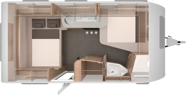 Nachtgrundriss Knaus Südwind 450 FU Black Selection