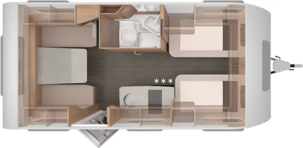 Tagesgrundriss Knaus Südwind 460 EU