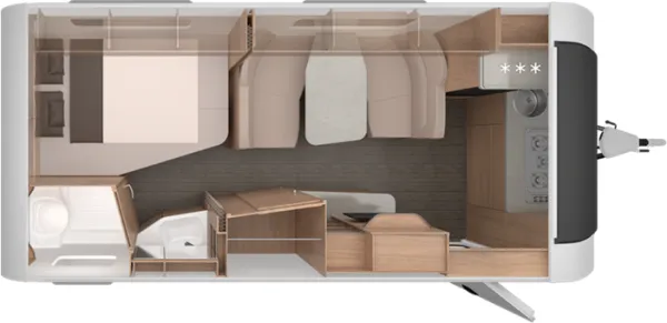 Tagesgrundriss Knaus Südwind 500 PF Black Selection