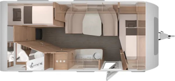 Tagesgrundriss Knaus Südwind 580 QS Black Selection