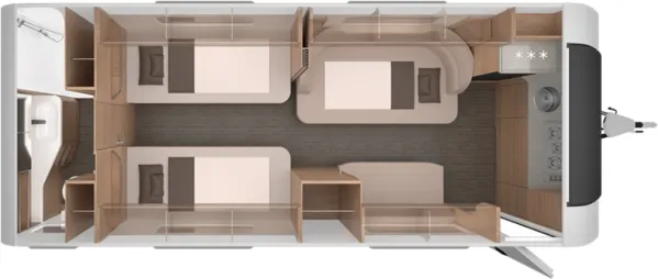 Nachtgrundriss Knaus Südwind 650 PEB Black Selection