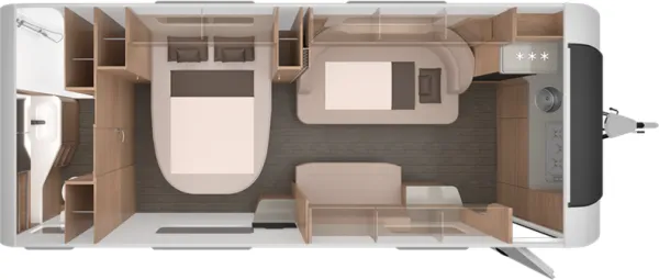 Nachtgrundriss Knaus Südwind 650 PXB Black Selection