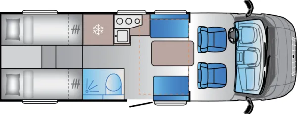 Tagesgrundriss Sun Living S 72 DL Tagesgrundriss Sun Living S 72 DL