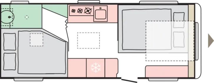 Grundriss Nacht Adria Alpina 583 LP - Verfügbar ab 06/2026