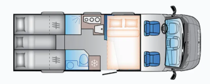 Grundriss Nacht Sun Living S 75 SL LITE - Verfügbar auf Anfrage