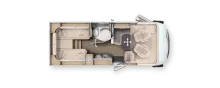 Grundriss Tag Carthago C2-tourer I 143 KB-LE lightweight 3.5t Modell 2026 Mercedes Benz