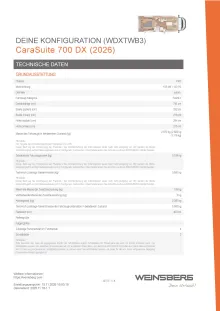 Fahrzeugbild Weinsberg CaraSuite 700 DX Im Zulauf #3