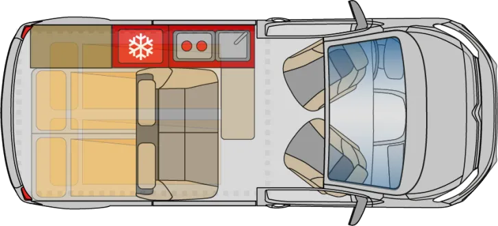 Grundriss Tag Pössl Vanline Campster 180
