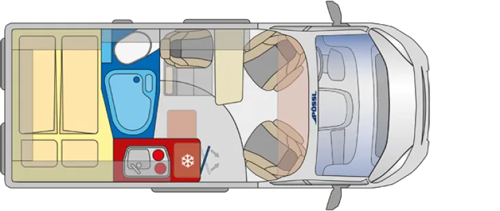 Grundriss Tag Pössl Summit SHINE 540 R ----> jetzt € 16.735,- sparen!