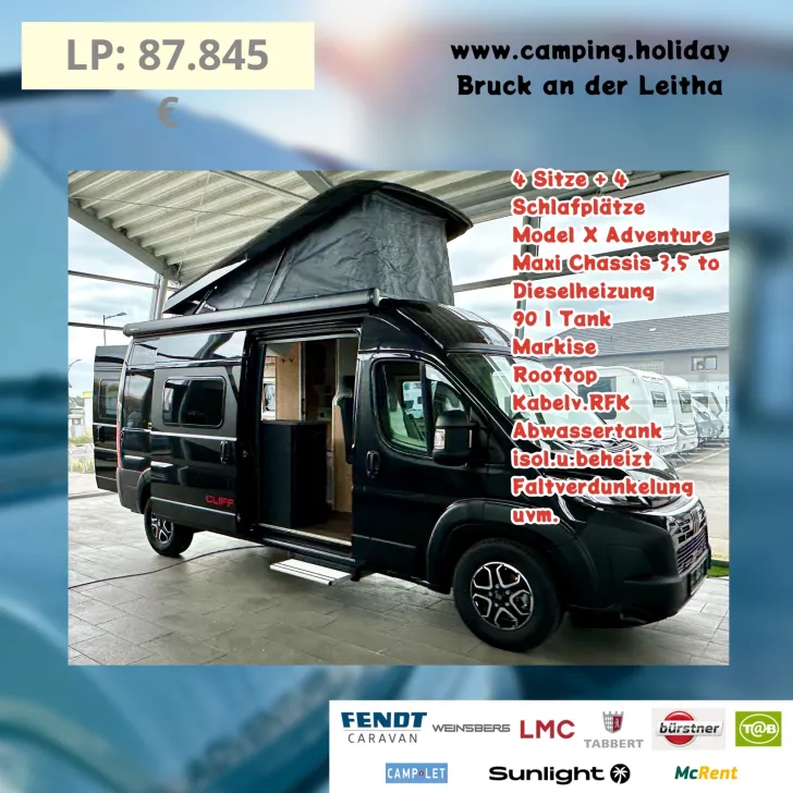 Frontal Vorne Sunlight Camper Van CLIFF 600 X RT
