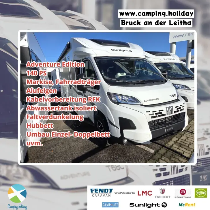 Frontal Vorne Sunlight T 68 Adventure Edition