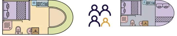 Grundriss Tag La Mancelle Liberty 440 PC Gut gepflegt