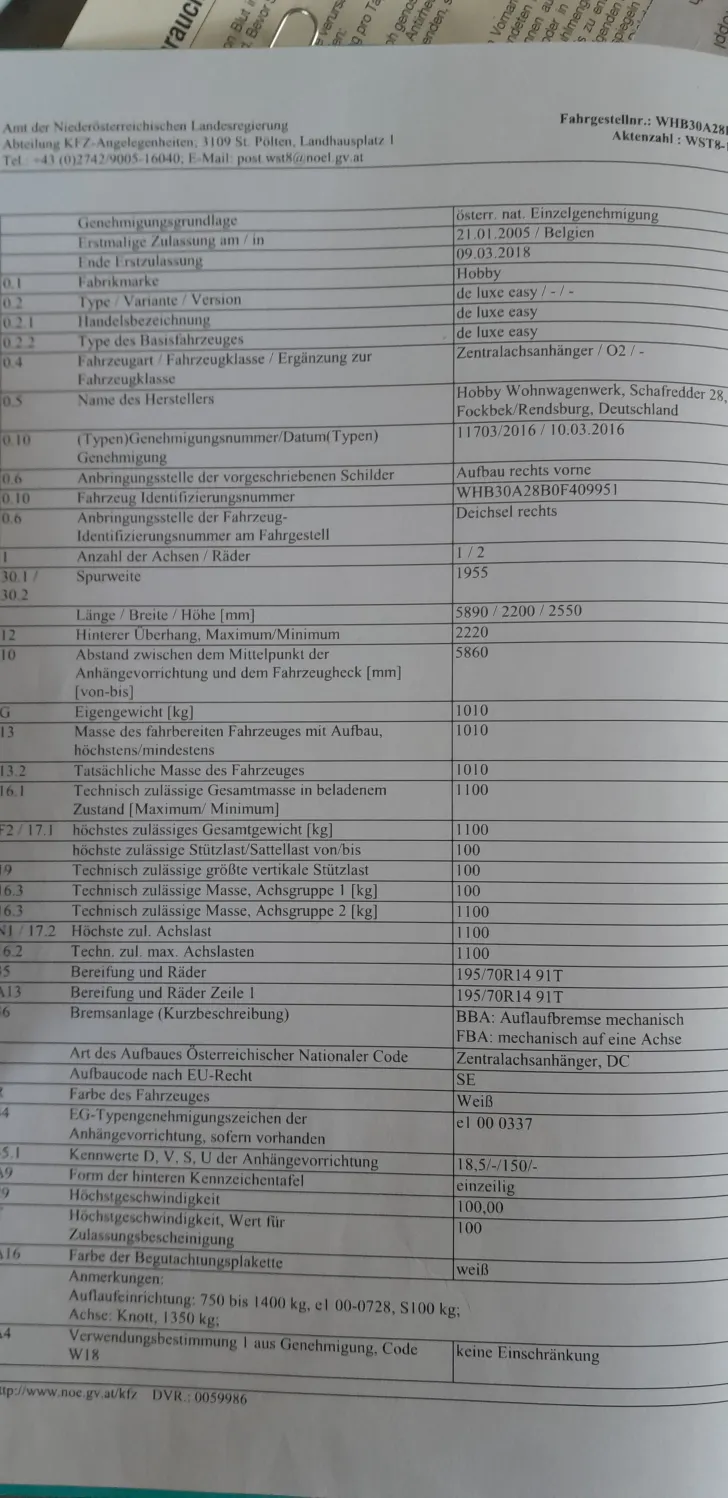 Fahrzeugbild Hobby De Luxe Easy 400 E Guter Zustand. Gebr #8