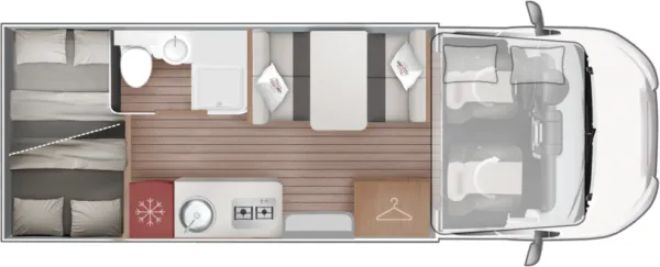 Tagesgrundriss Roller Team Kronos 279 M