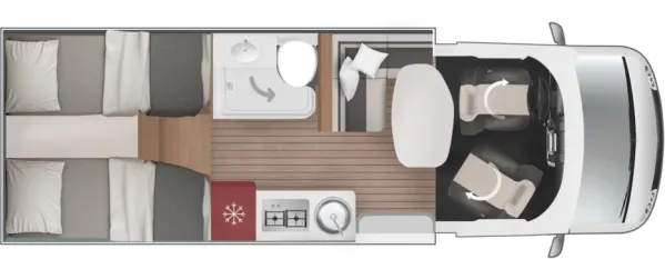 Tagesgrundriss Roller Team Kronos Fit 281 P