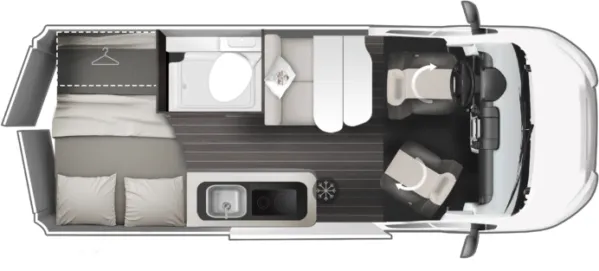 Tagesgrundriss Roller Team LIVINGSTONE ADVANCE K2