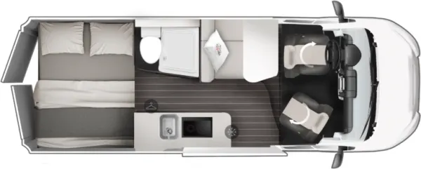 Tagesgrundriss Roller Team LIVINGSTONE GO 2