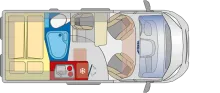 Grundriss Tag Pössl Summit SHINE 540 R ----> jetzt € 16.945- sparen!