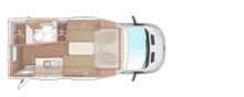 Grundriss Tag Weinsberg X-CURSION VAN 500 LT EDITION [PEPPER] Vollausstattung!!