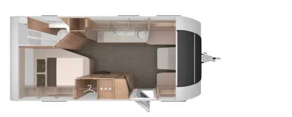 Tagesgrundriss Knaus Südwind 580 UF Black Selection