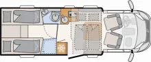Grundriss Tag Dethleffs Just Camp T 7052 EBL